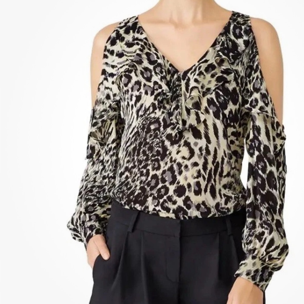 Parker NWT Roland blouse in lynx